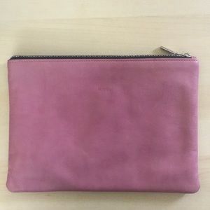 Misoui Pink Vegan Leather Clutch
